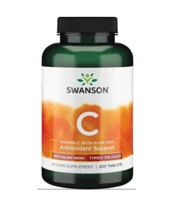 C-vitamin med nypon - Timed-Release, 500 mg - 250 tabs