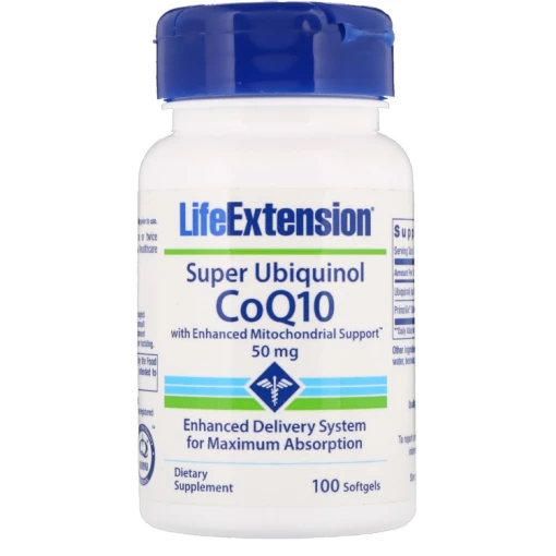 Life Extension - Super Ubiquinol CoQ10 with Enhanced Mitochondrial Support 50mg - 100 softgels