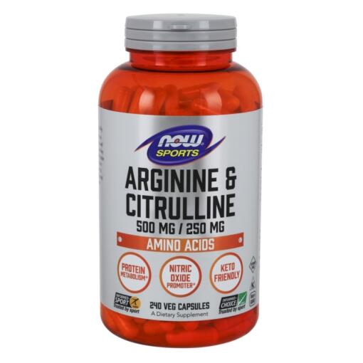 NOW Foods - Arginine & Citrulline 240 vcaps