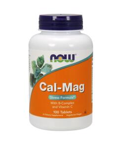 NOW Foods - Cal-Mag with B-Complex and Vitamin C 100 tablets