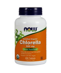 NOW Foods - Chlorella 500mg Organic - 200 tablets