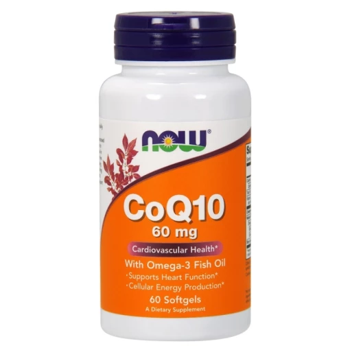 NOW Foods - CoQ10 with Omega-3 60mg with - 60 softgels