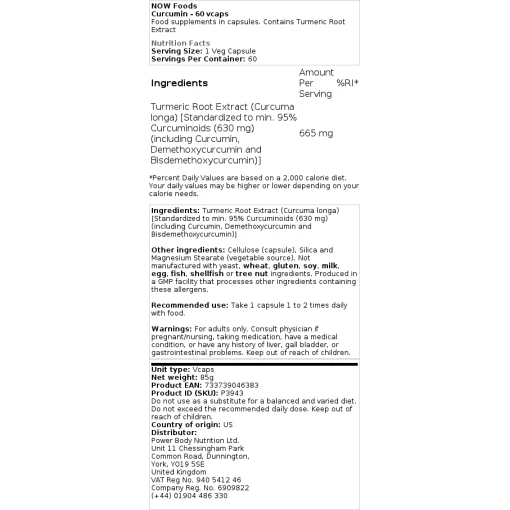 Kurkumín - 60 vegetariánskych kapsúl – Obrázok 2