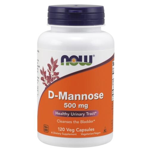 NOW Foods - D-Mannose 500mg - 120 vcaps