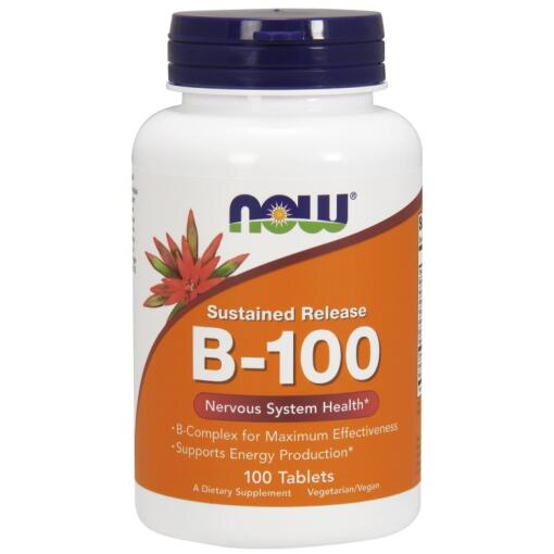 NOW Foods - Vitamin B-100 Sustained Release 100 tablets