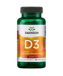 Swanson - Vitamin D-3 2000 IU Higher Potency - 250 caps