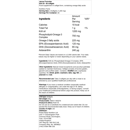 Jarrow Formulas - Krill Oil