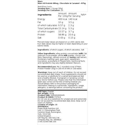Mars - Mars Hi Protein Whey