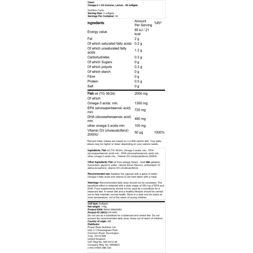 Osavi - Omega-3 + D3 Immuno