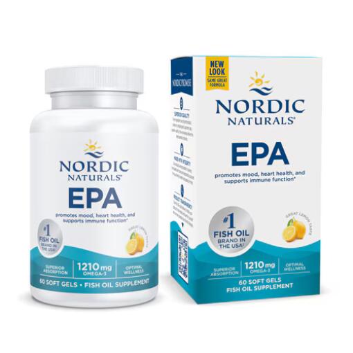 EPA, 1210 mg Citrónová príchuť - 60 mäkkých kapsúl