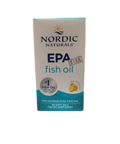 EPA Xtra Rybí Olej, 1640mg Citrón - 60 kapsúl