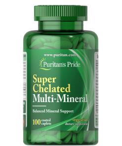 Puritan's Pride - Super Chelátovaný Multiminerál - 100 tabliet