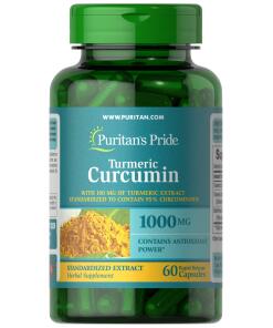 Puritan's Pride - Kurkuma Curcumin, 1000 mg - 60 kapsúl