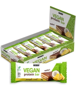 Weider - Veganský proteínový tyčinka, Ananás Kokos - 12 x 35g