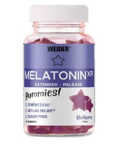 Weider - Melatonín XR, čierna ríbezľa - 60 želatínových cukríkov