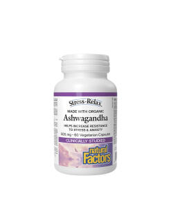Natural Factors - Ashwagandha 600 mg, Stress-Relax od Natural Factors (60 kapsúl)