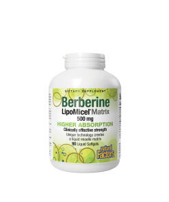 Natural Factors - Berberín LipoMicel Matrix od Natural Factors - 500 mg berberínu (90 mäkkých kapsúl)
