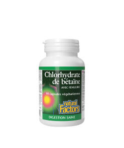 Natural Factors - Betain hydrochlorid s feniklom od Natural Factors (90 kapsúl)