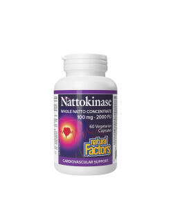 Natural Factors - Nattokináza 100 mg (60 rastlinných kapsúl)