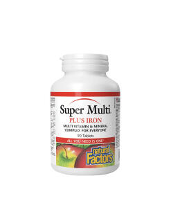 Natural Factors Super Multi Plus Železo (90 tabliet)
