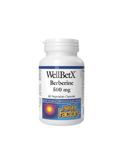 Natural Factors - WellBetX Berberín 500 mg (60 kapsúl)