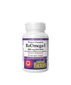 Natural Factors Kompletné RxOmega-3 pre ženy 300 mg EPA/DHA (60 mäkkých kapsúl)
