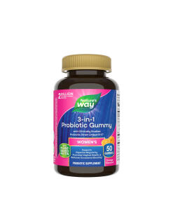 Nature's Way - 3v1 Probiotiká pre ženy vo forme gumových cukríkov (50 gumeniek)