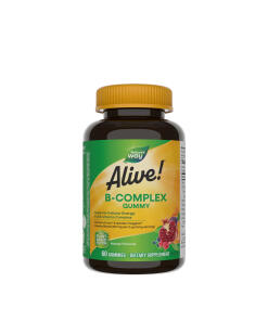 Nature's Way - Alive!® Žuvacie gumené vitamíny B-komplex (60 gumeniek)