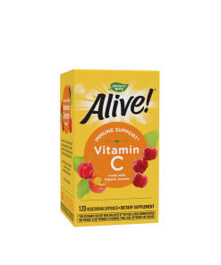 Nature's Way - Alive!® Zdroj vitamínu C z ovocia (120 kapsúl)