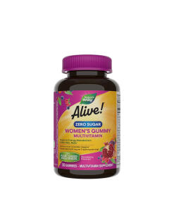 Nature's Way - Alive!® Ženský multivitamín vo forme cukríkov bez cukru (50 gumených cukríkov)