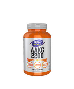 NOW Foods - AAKG 2200 (180 rastlinných kapsúl)