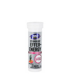 NOW Foods - Effer-Energy Šumivé tablety (10 šumivých tabliet, tropický ovocný mix)