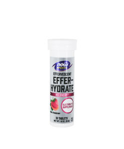 NOW Foods - Effer-Hydrate šumivé tablety (10 šumivých tabliet, citrón-limetka)