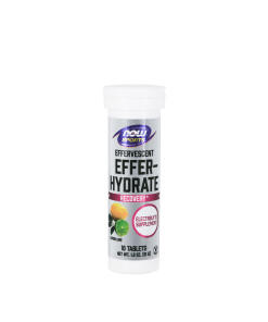 NOW Foods - Effer-Hydrate šumivé tablety (10 šumivých tabliet, pomaranč jahoda)
