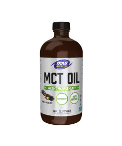 NOW Foods - MCT olej (473 ml, vanilka lieskový oriešok)