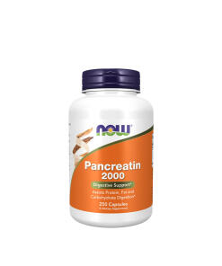NOW - Now Foods - Pankreatín 2000 - Podpora trávenia (250 kapsúl)