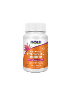 NOW Foods - Vitamín D-3 10 000 IU (240 mäkkých kapsúl)