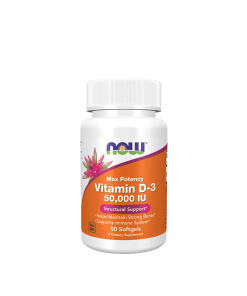 NOW Foods - Vitamín D-3 50 000 IU (50 mäkkých kapsúl)