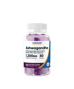 Nutricost - Žuvačky Ashwagandha 1200 mg (60 žuvačiek, zmiešané bobule)