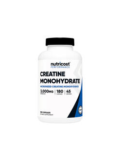 Nutricost - Kapsuly s kreatínom monohydrátom Nutricost (180 kapsúl)