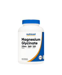 Nutricost - Glycinát horečnatý 210 mg (360 kapsúl)