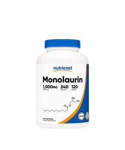 Nutricost - Kapsuly monolaurínu Nutricost (240 kapsúl)