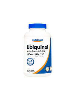 Nutricost - Ubichinol 100 mg (120 mäkkých kapsúl)
