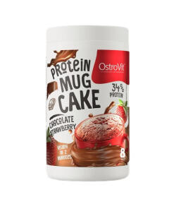 OstroVit - Proteínový hrnčekový koláč, čokoláda-jahoda - 360g