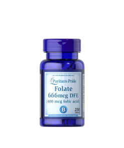Puritan's Pride - Kyselina listová 400 mcg (250 tabliet)