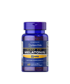 Puritan's Pride - Pomocník na spánok Melatonín 5 mg (60 mäkkých kapsúl)