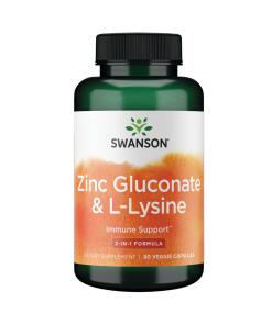 Swanson - SWANSON Glukonát zinku + L-lyzín 90 kapsúl