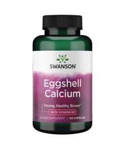 Swanson - Vápnik z vaječnej škrupiny s vitamínom D3, 120 kapsúl