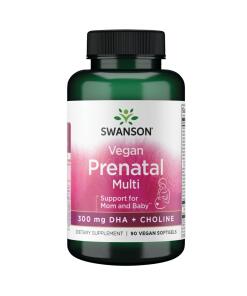 Swanson - SWANSON Vegánsky prenatálny multivitamín s DHA a cholínom