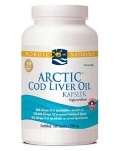Nordic Naturals - (Danish Label) Arctic Cod Liver Oil Caps, 750mg Lemon - 180 softgels